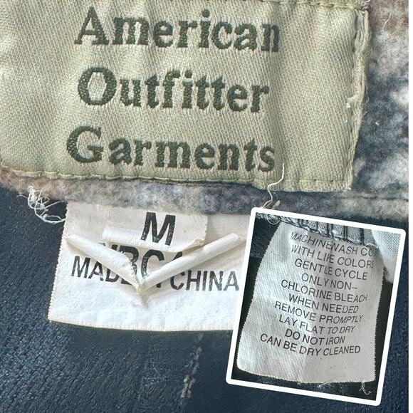 VTG Camo Cargo Pants M 35x31 READ Mesh Lined Zip Legs Fleecey Mossy Oak Hunting - Picture 8 of 12